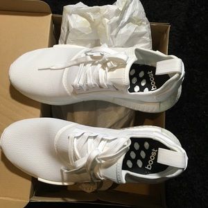 BRAND NEW AUTHENTIC ALL WHITE ADIDAS NMD SIZE 12